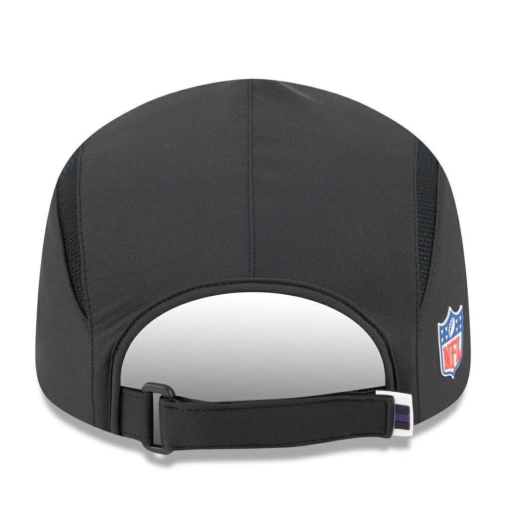 Baltimore Ravens New Era 2025 Sideline Runner Adjustable Hat - Black Hats