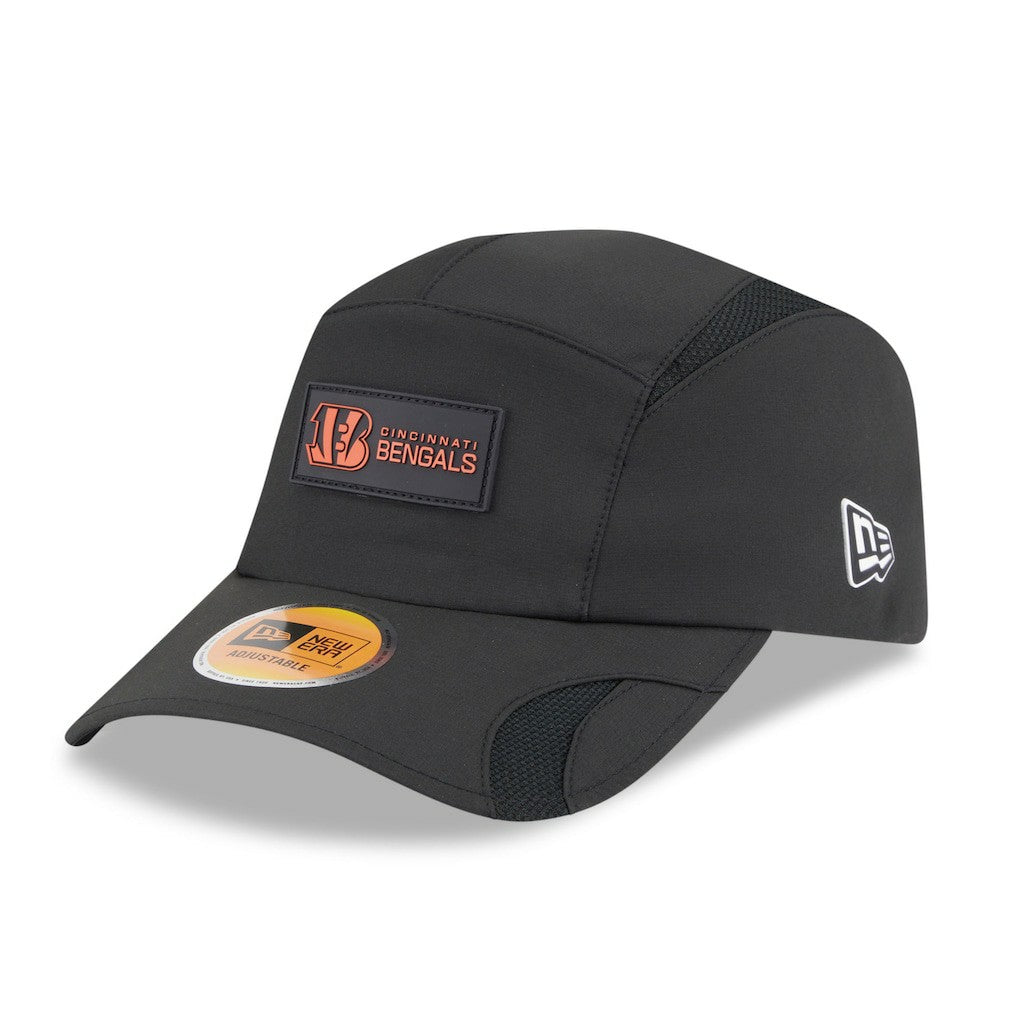 Cincinnati Bengals New Era 2025 Sideline Runner Adjustable Hat - Black Hats