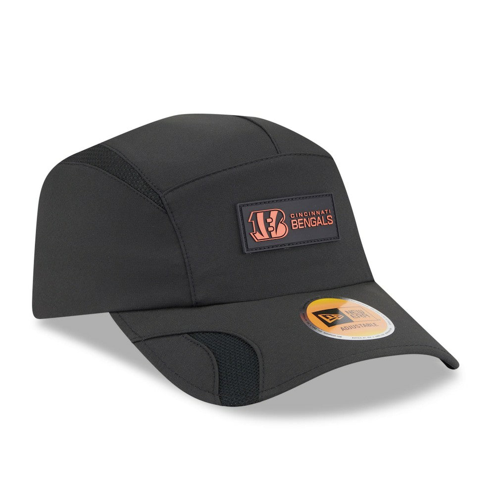 Cincinnati Bengals New Era 2025 Sideline Runner Adjustable Hat - Black Hats