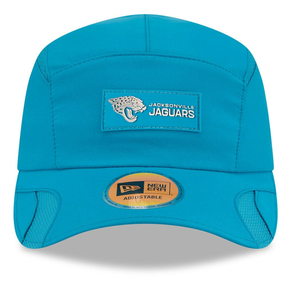 Jacksonville Jaguars New Era 2025 Sideline Runner Adjustable Hat - Teal Hats