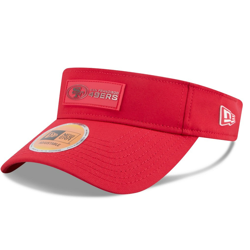 San Francisco 49ers New Era 2025 Sideline Visor - Scarlet