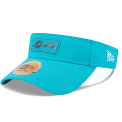 Miami Dolphins New Era 2025 Sideline Visor - Aqua