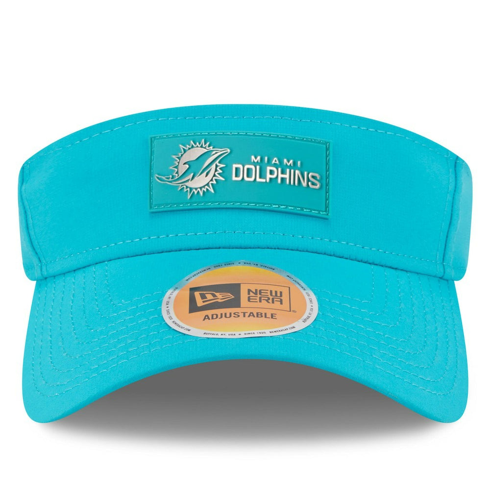Miami Dolphins New Era 2025 Sideline Visor - Aqua