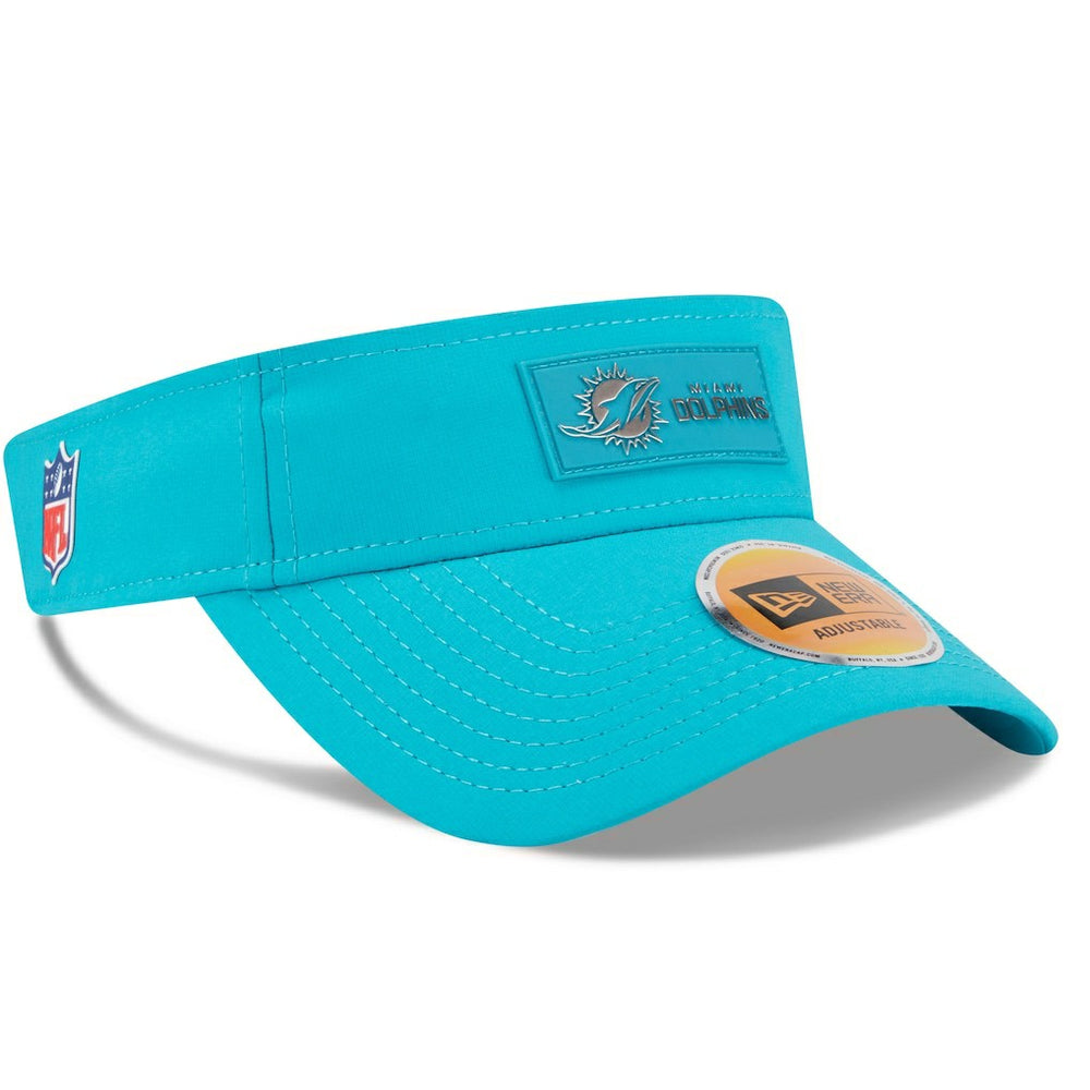 Miami Dolphins New Era 2025 Sideline Visor - Aqua