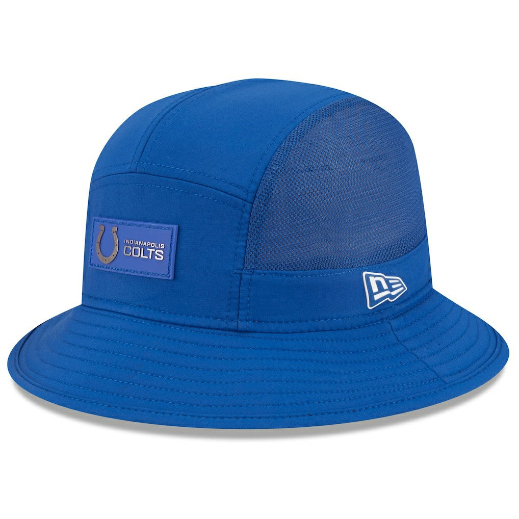 Indianapolis Colts New Era 2025 Sideline Bucket Hat - Royal Hats