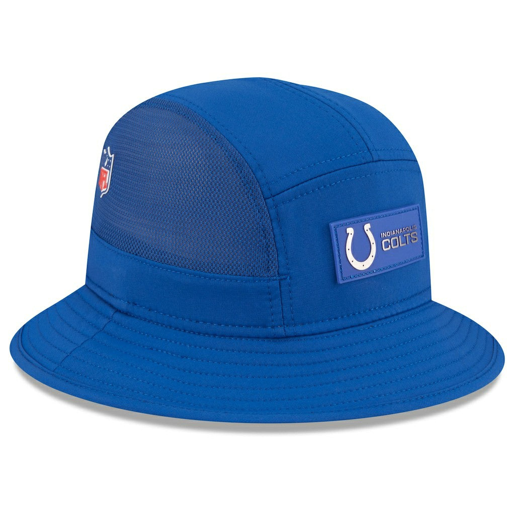 Indianapolis Colts New Era 2025 Sideline Bucket Hat - Royal Hats