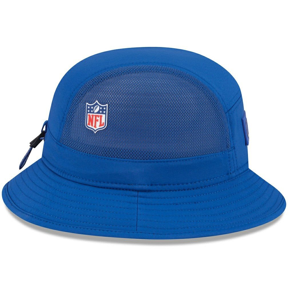 Indianapolis Colts New Era 2025 Sideline Bucket Hat - Royal Hats