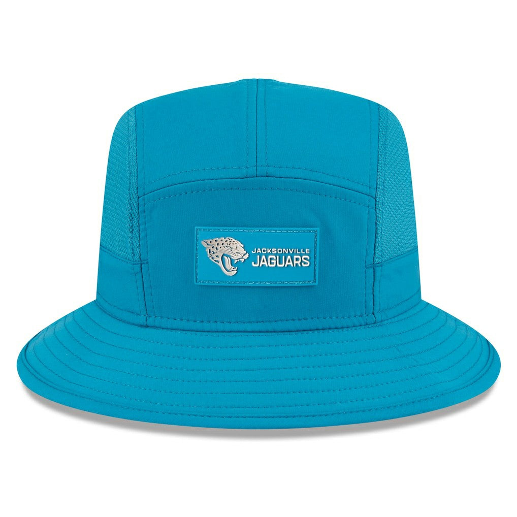 Jacksonville Jaguars New Era 2025 Sideline Bucket Hat - Teal Hats