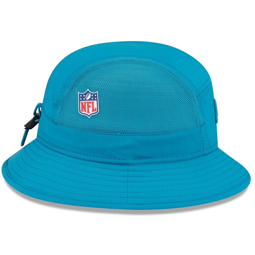 Jacksonville Jaguars New Era 2025 Sideline Bucket Hat - Teal Hats