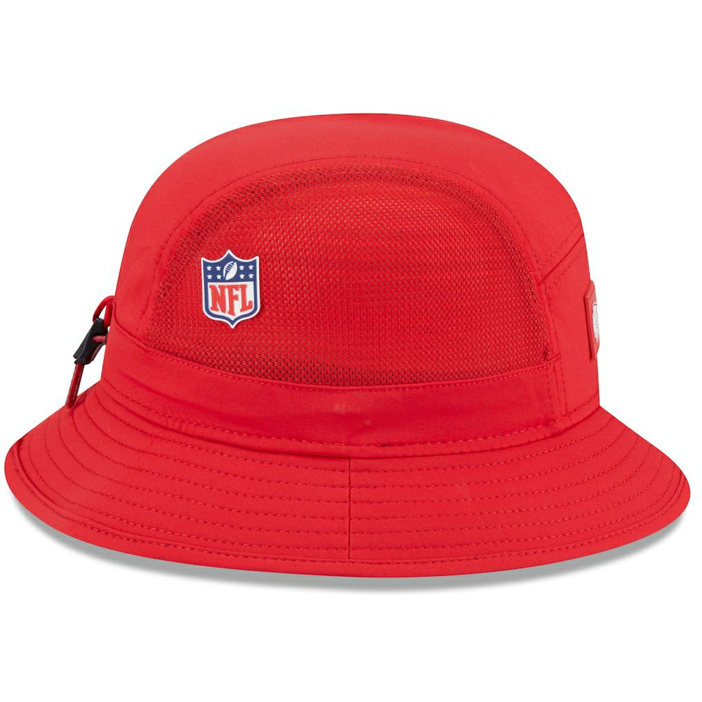 Kansas City Chiefs New Era 2025 Sideline Bucket Hat - Red Hats