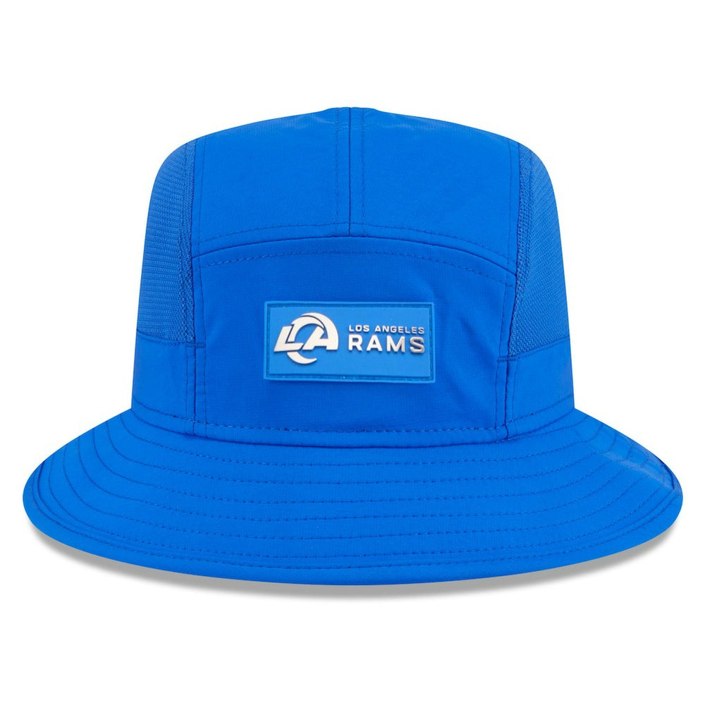 Los Angeles Rams New Era 2025 Sideline Bucket Hat - Royal Hats