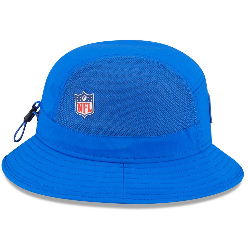 Los Angeles Rams New Era 2025 Sideline Bucket Hat - Royal Hats