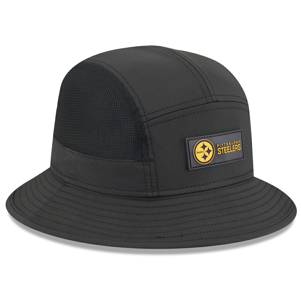 Pittsburgh Steelers New Era 2025 Sideline Bucket Hat - Black Hats