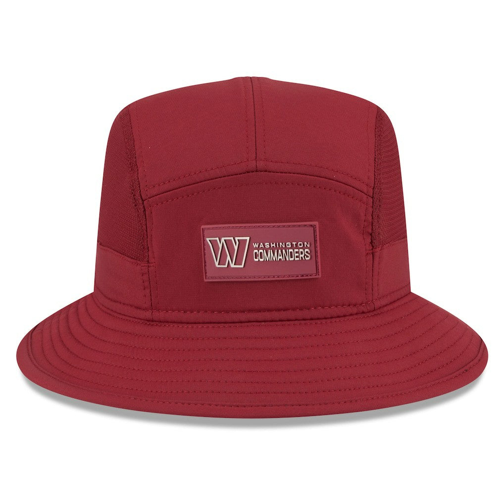 Washington Commanders New Era 2025 Sideline Bucket Hat - Burgundy Hats