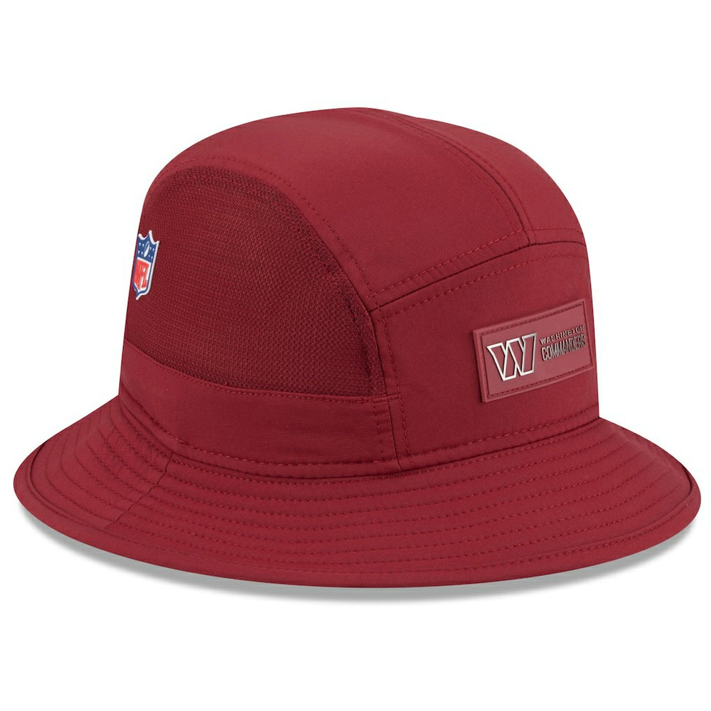 Washington Commanders New Era 2025 Sideline Bucket Hat - Burgundy Hats