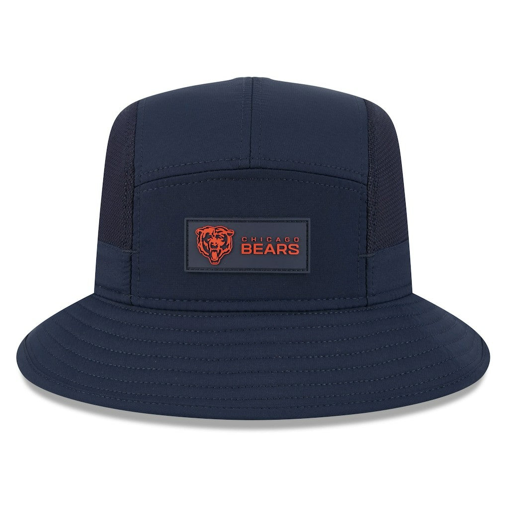 Chicago Bears New Era 2025 Sideline Bucket Hat - Navy Hats