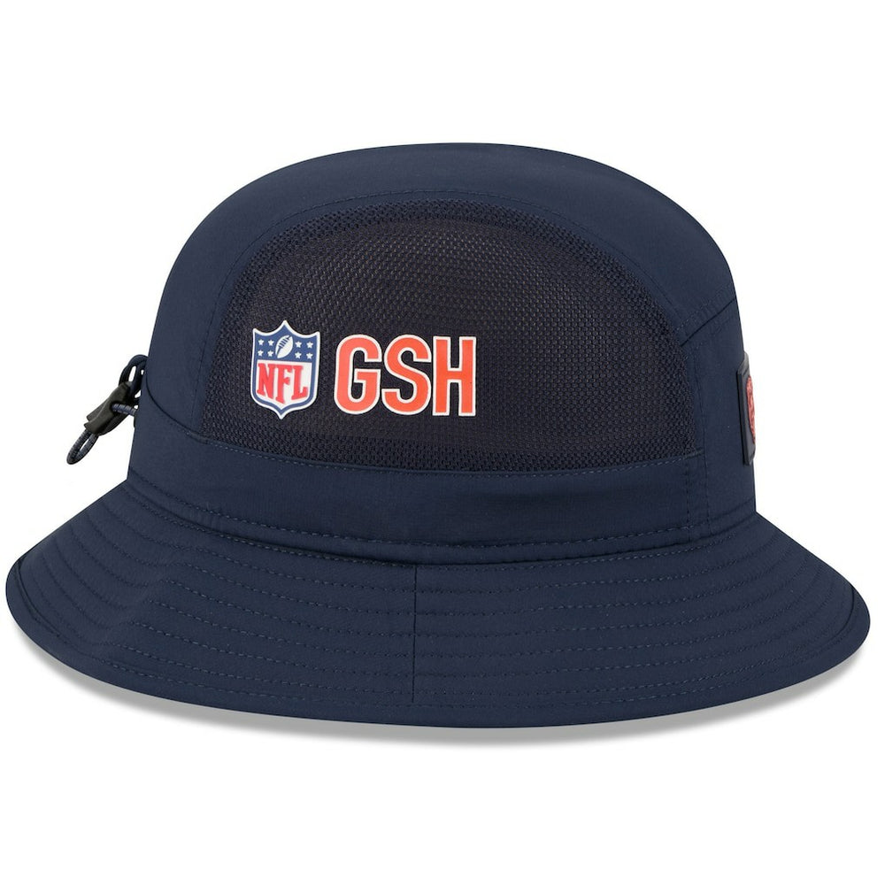 Chicago Bears New Era 2025 Sideline Bucket Hat - Navy Hats