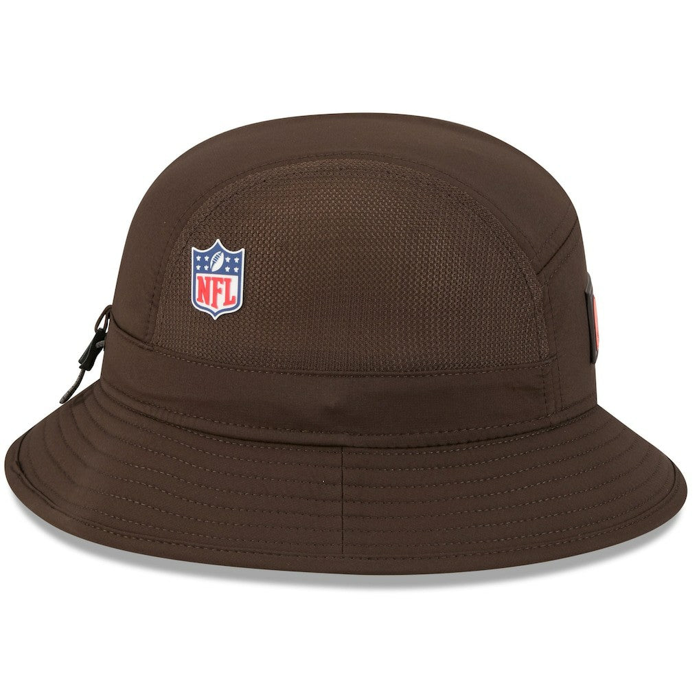 Cleveland Browns New Era 2025 Sideline Bucket Hat - Brown Hats