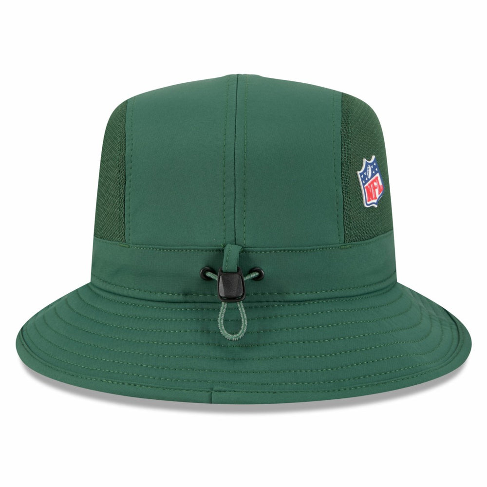 Green Bay Packers New Era 2025 Sideline Bucket Hat - Green Hats