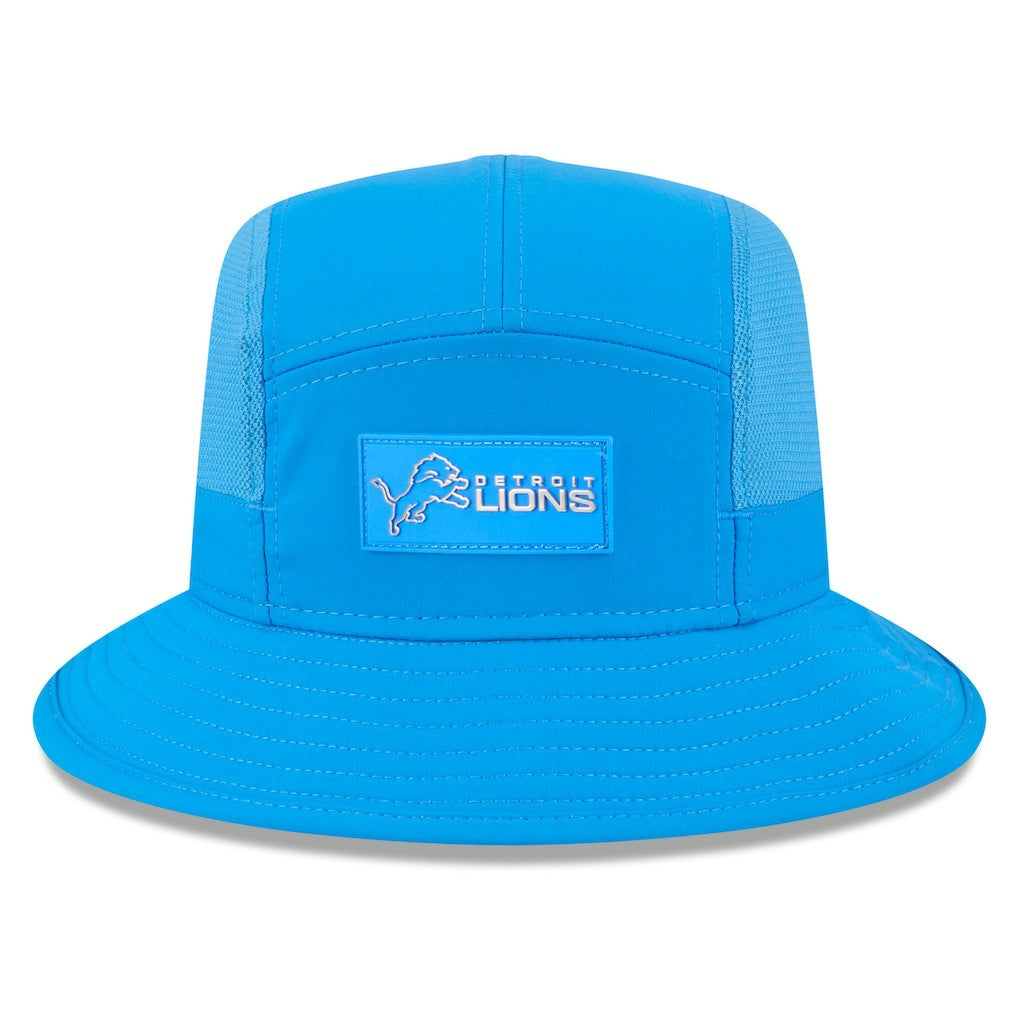 Detroit Lions New Era 2025 Sideline Bucket Hat - Blue Hats