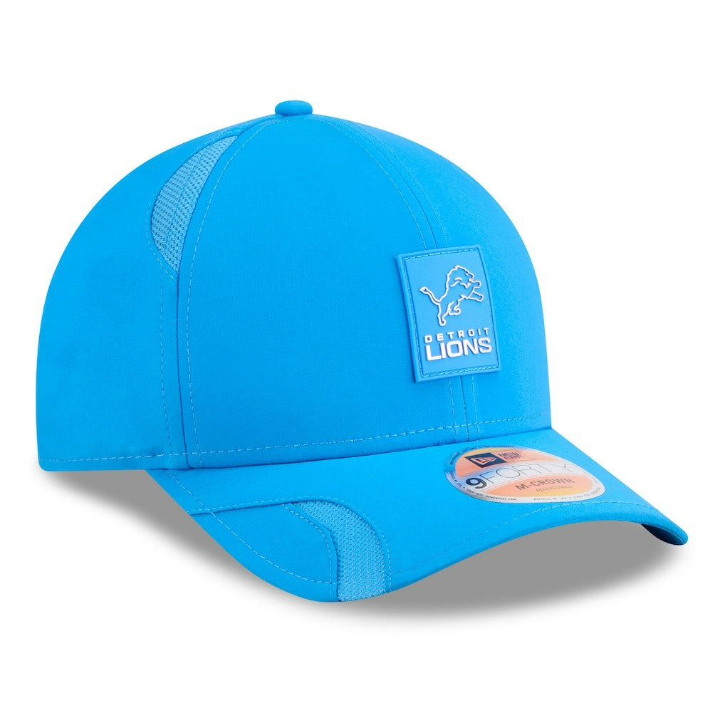 Detroit Lions New Era Youth 2025 Sideline 9FORTY Adjustable Hat - Blue Hats