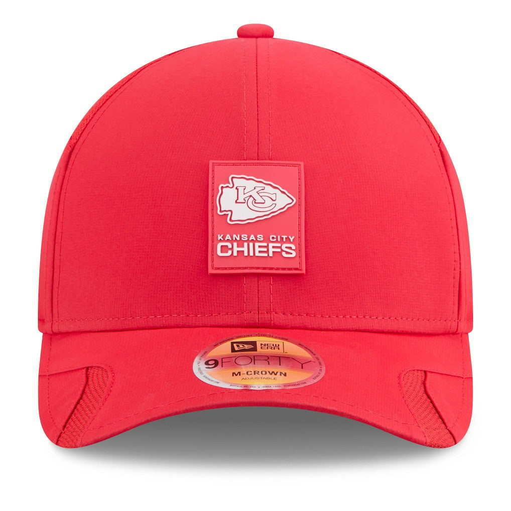 Kansas City Chiefs New Era Youth 2025 Sideline 9FORTY Adjustable Hat - Red Hats