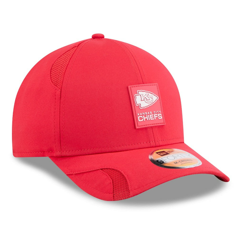 Kansas City Chiefs New Era Youth 2025 Sideline 9FORTY Adjustable Hat - Red Hats