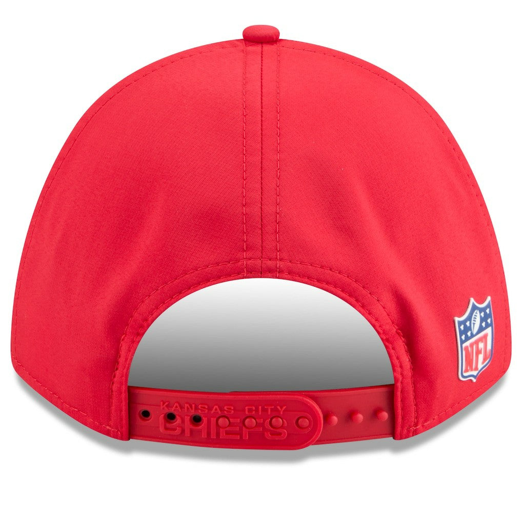 Kansas City Chiefs New Era Youth 2025 Sideline 9FORTY Adjustable Hat - Red Hats