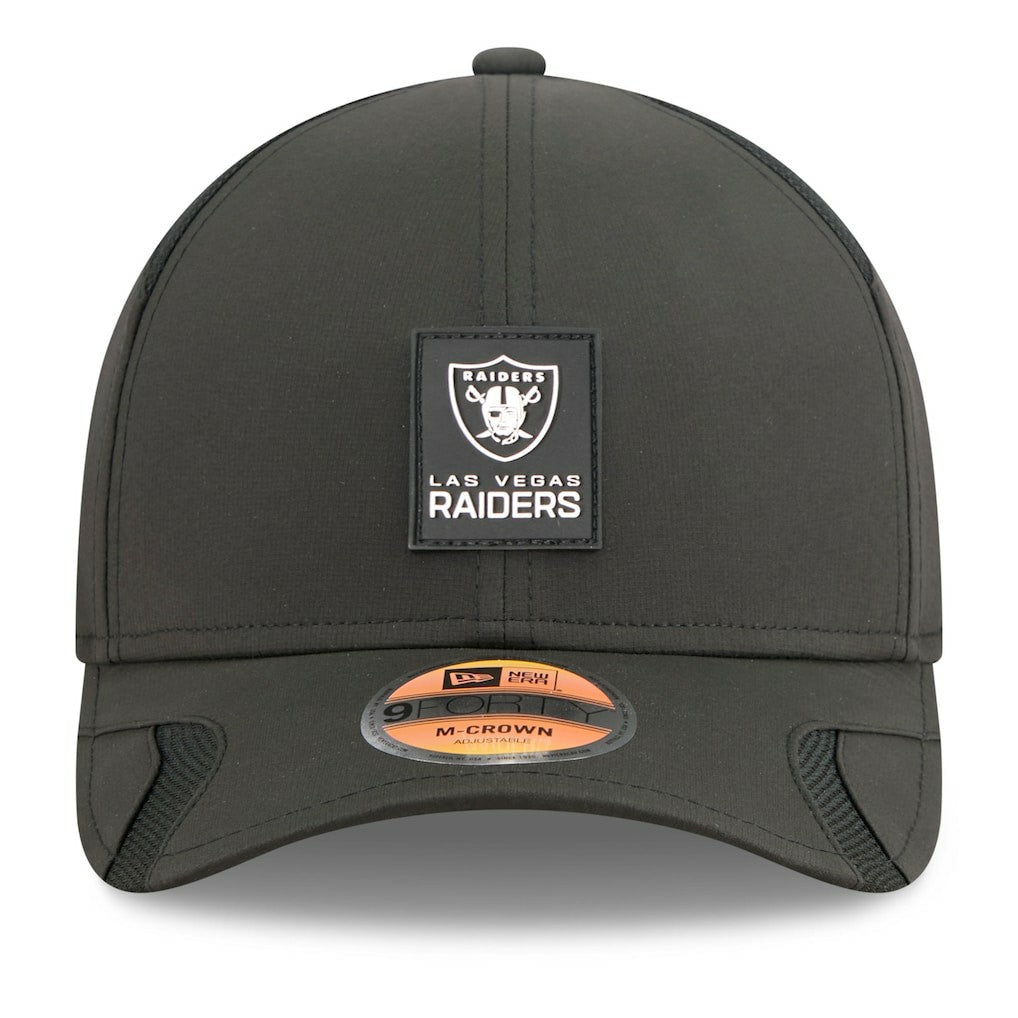 Las Vegas Raiders New Era Youth 2025 Sideline 9FORTY Adjustable Hat - Black Hats