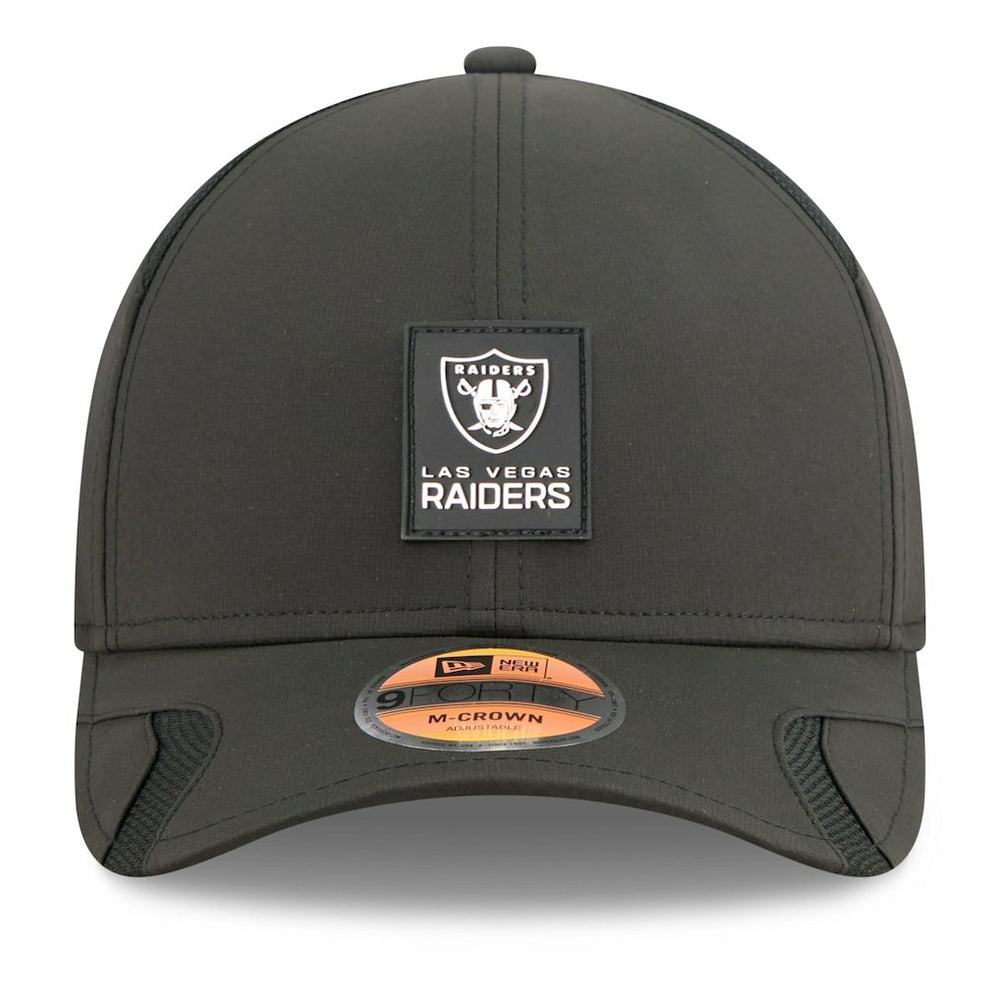 Las Vegas Raiders New Era Youth 2025 Sideline 9FORTY Adjustable Hat - Black Hats