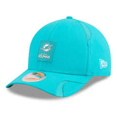 Miami Dolphins New Era Youth 2025 Sideline 9FORTY Adjustable Hat - Aqua Hats