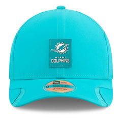 Miami Dolphins New Era Youth 2025 Sideline 9FORTY Adjustable Hat - Aqua Hats
