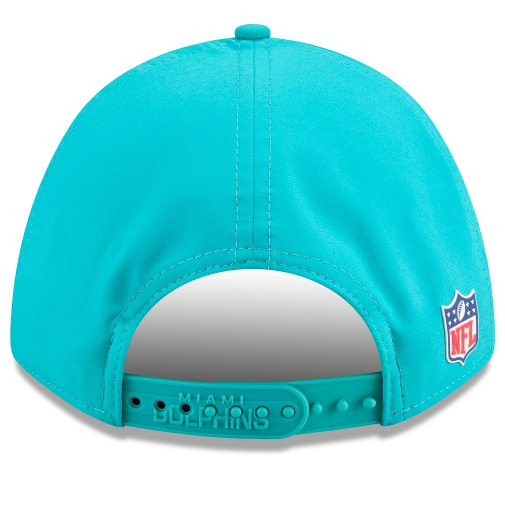 Miami Dolphins New Era Youth 2025 Sideline 9FORTY Adjustable Hat - Aqua Hats