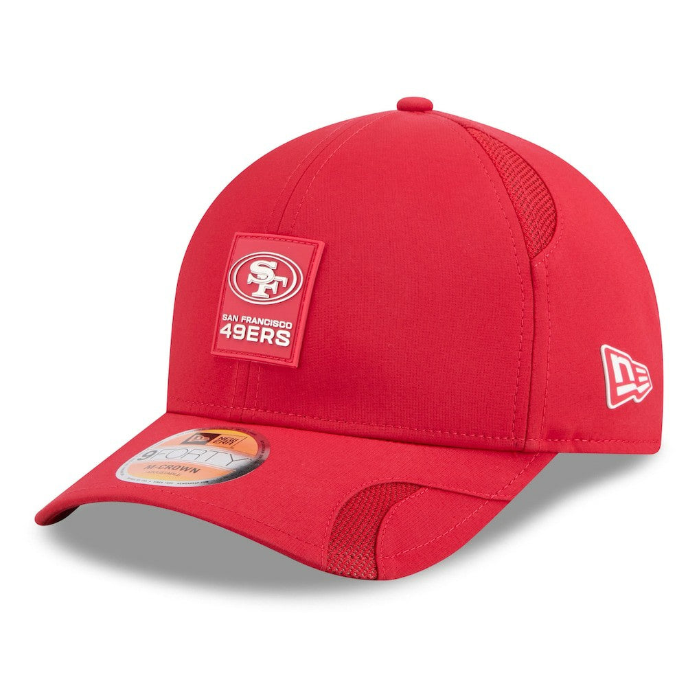San Francisco 49ers New Era Youth 2025 Sideline 9FORTY Adjustable Hat - Scarlet Hats