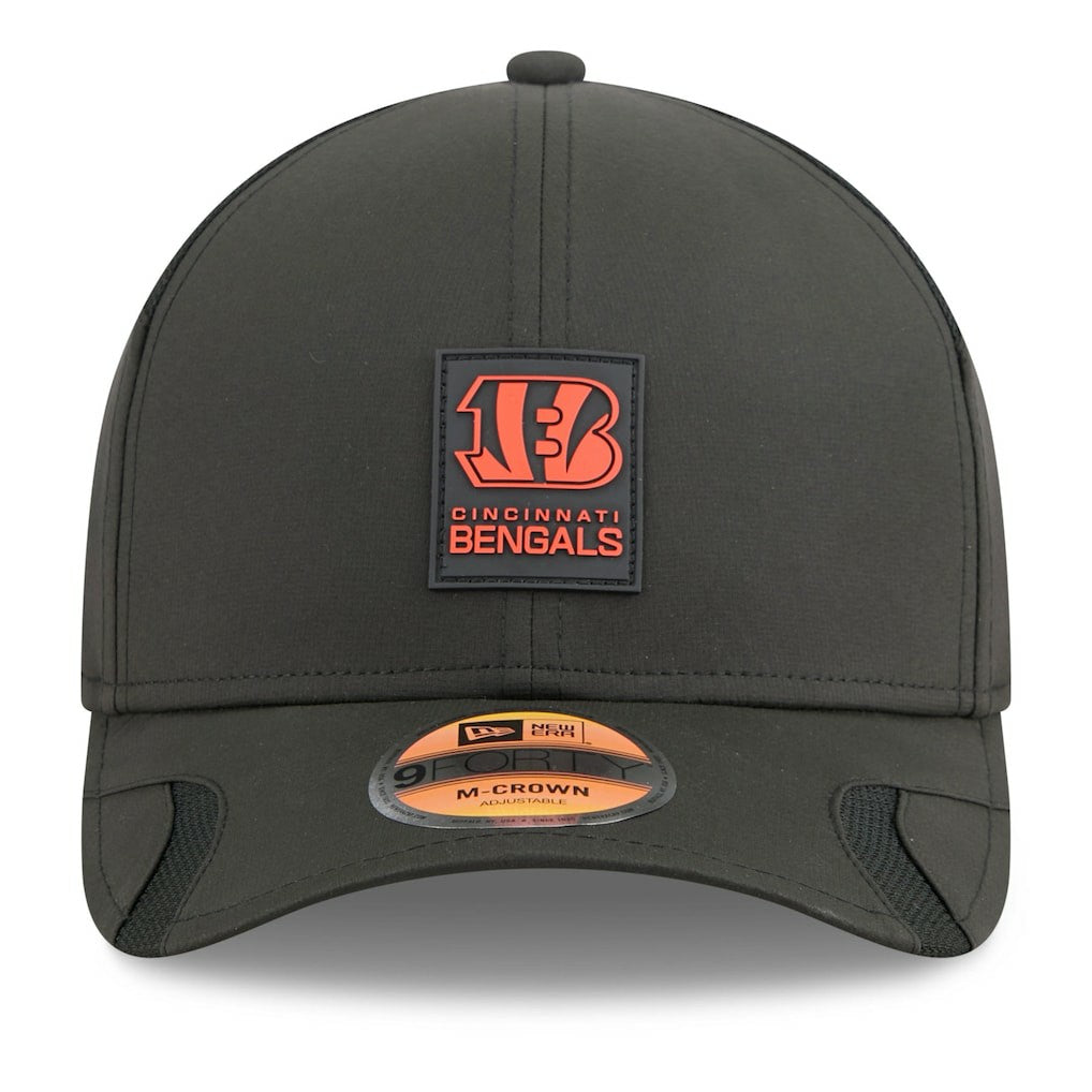 Cincinnati Bengals New Era Youth 2025 Sideline 9FORTY Adjustable Hat - Black Hats