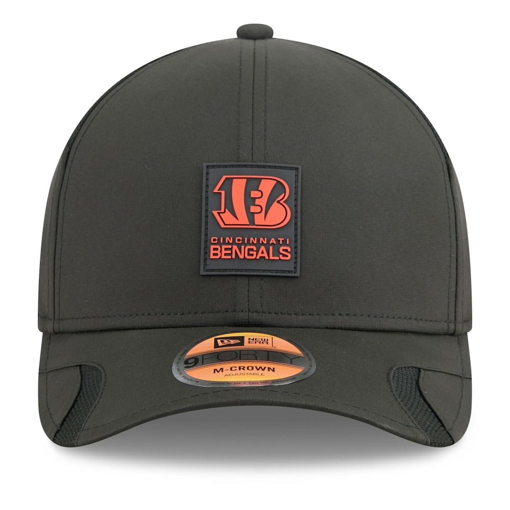 Cincinnati Bengals New Era Youth 2025 Sideline 9FORTY Adjustable Hat - Black Hats