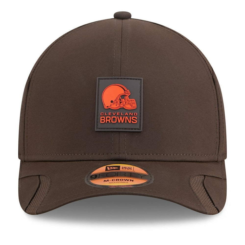 Cleveland Browns New Era Youth 2025 Sideline 9FORTY Adjustable Hat - Brown Hats