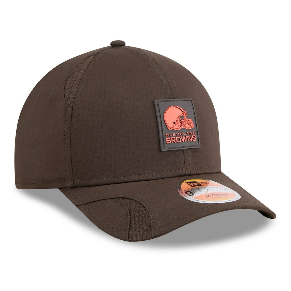 Cleveland Browns New Era Youth 2025 Sideline 9FORTY Adjustable Hat - Brown Hats