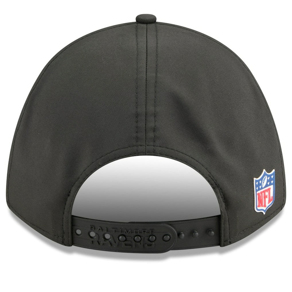 Baltimore Ravens New Era Youth 2025 Sideline 9FORTY Adjustable Hat - Black Hats