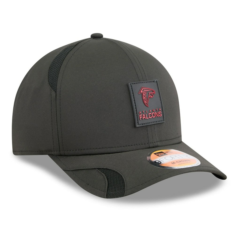 Atlanta Falcons New Era Youth 2025 Sideline 9FORTY Adjustable Hat - Black Hats