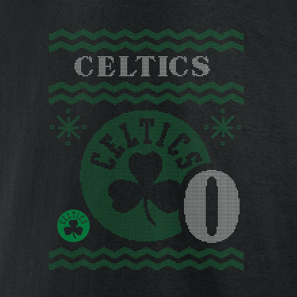 Jayson Tatum Boston Celtics Ugly Sweater Name & Number T-Shirt Black outlet