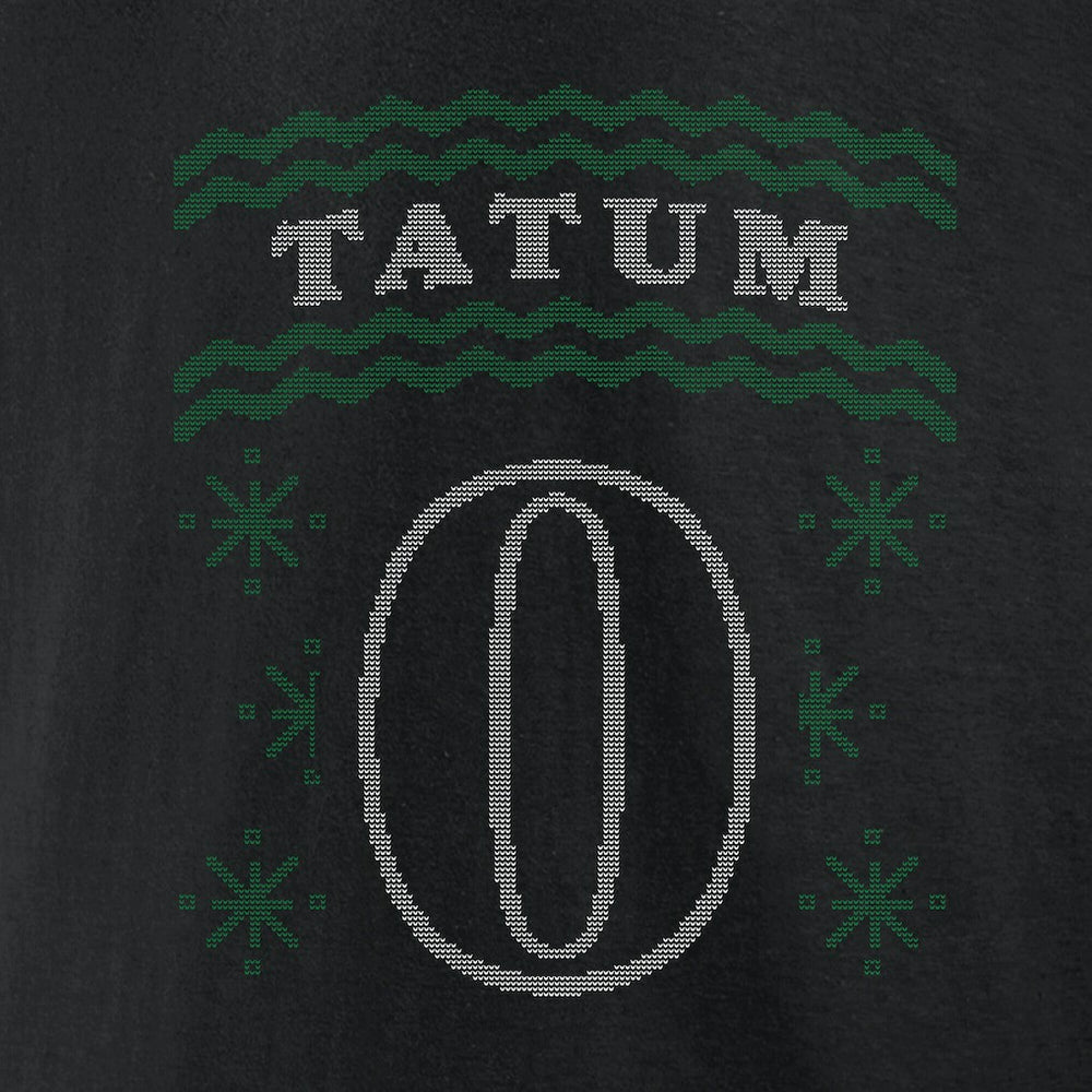 Jayson Tatum Boston Celtics Ugly Sweater Name & Number T-Shirt Black outlet