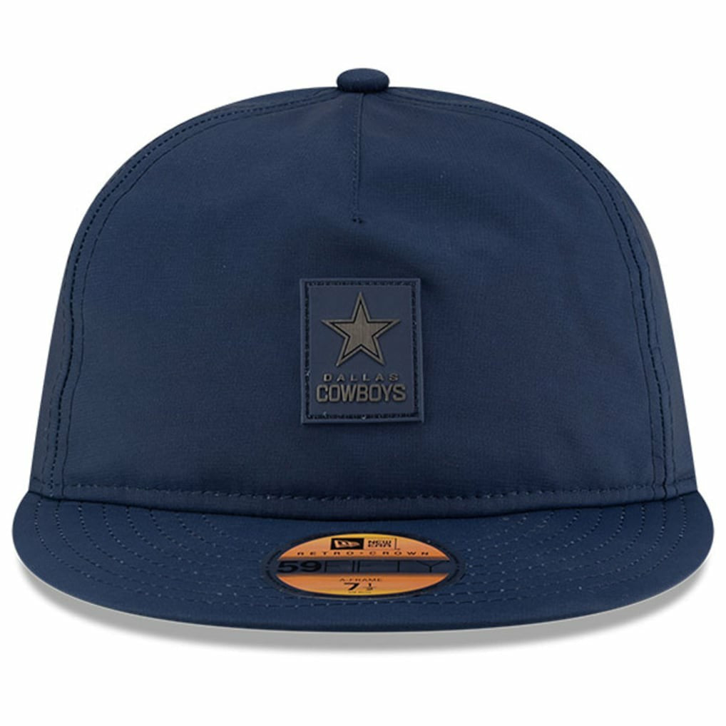 Dallas Cowboys New Era 2025 Sideline Retro Crown 59FIFTY Fitted Hat - Navy Hats