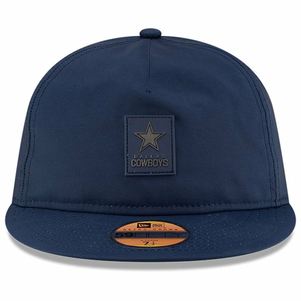 Dallas Cowboys New Era 2025 Sideline Retro Crown 59FIFTY Fitted Hat - Navy Hats