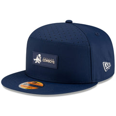 Dallas Cowboys New Era 2025 Sideline Throwback Split Panel 9FIFTY Snapback Hat - Navy Hats