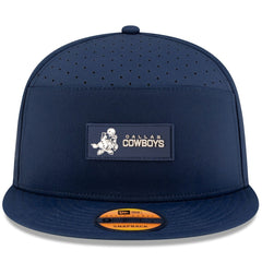 Dallas Cowboys New Era 2025 Sideline Throwback Split Panel 9FIFTY Snapback Hat - Navy Hats