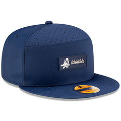 Dallas Cowboys New Era 2025 Sideline Throwback Split Panel 9FIFTY Snapback Hat - Navy Hats