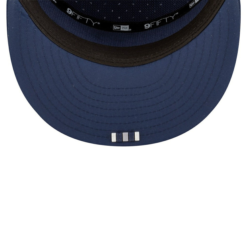 Dallas Cowboys New Era 2025 Sideline Throwback Split Panel 9FIFTY Snapback Hat - Navy Hats