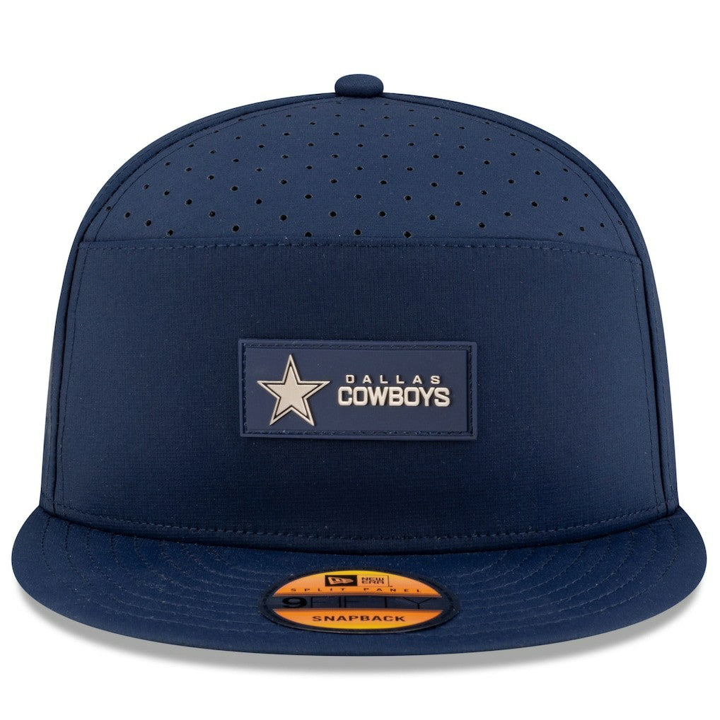 Dallas Cowboys New Era 2025 Sideline Split Panel 9FIFTY Snapback Hat - Navy Hats
