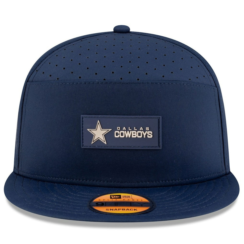 Dallas Cowboys New Era 2025 Sideline Split Panel 9FIFTY Snapback Hat - Navy Hats